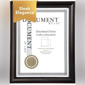 2-Pack Black Diploma Frames for Certificates & Documents – 8.5 x 11 (Never Used)